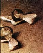 EYCK, Jan van Portrait of Giovanni Arnolfini and his Wife (detail) dfgm oil painting picture wholesale